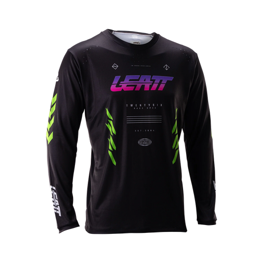 Camisola de manga comprida LEATT MTB GRAVITY 4.0 Preto/Púrpura
