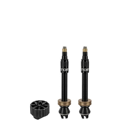 Conjunto de 2 Válvulas Tubeless TOPEAK TURBOFLOW Preto