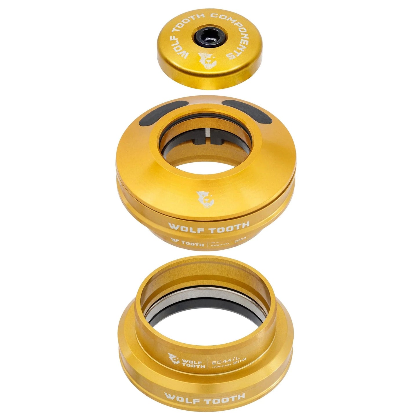 WOLF TOOTH EC44 Auscultadores semi-integrados dourados