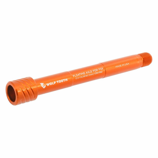 WOLF TOOTH Eixo da roda dianteira para forquilhas FOX 36/38 15x110 mm Boost Laranja