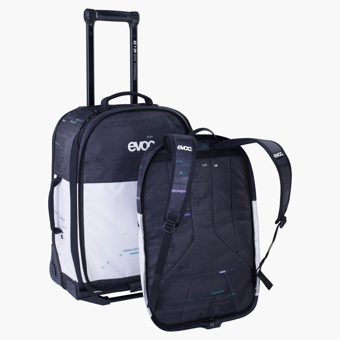 Mala Trolley EVOC 40L +20L Preto/branco