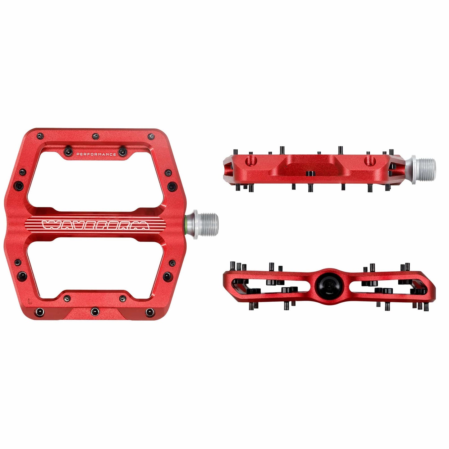 Pedais planos WOLF TOOTH WAVEFORM PERFORMANCE Vermelho