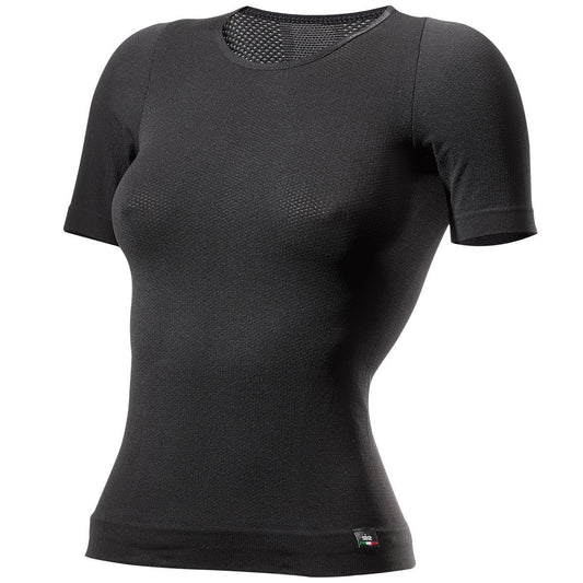 SIXS FTS1 Roupa interior de manga curta para mulher Preto