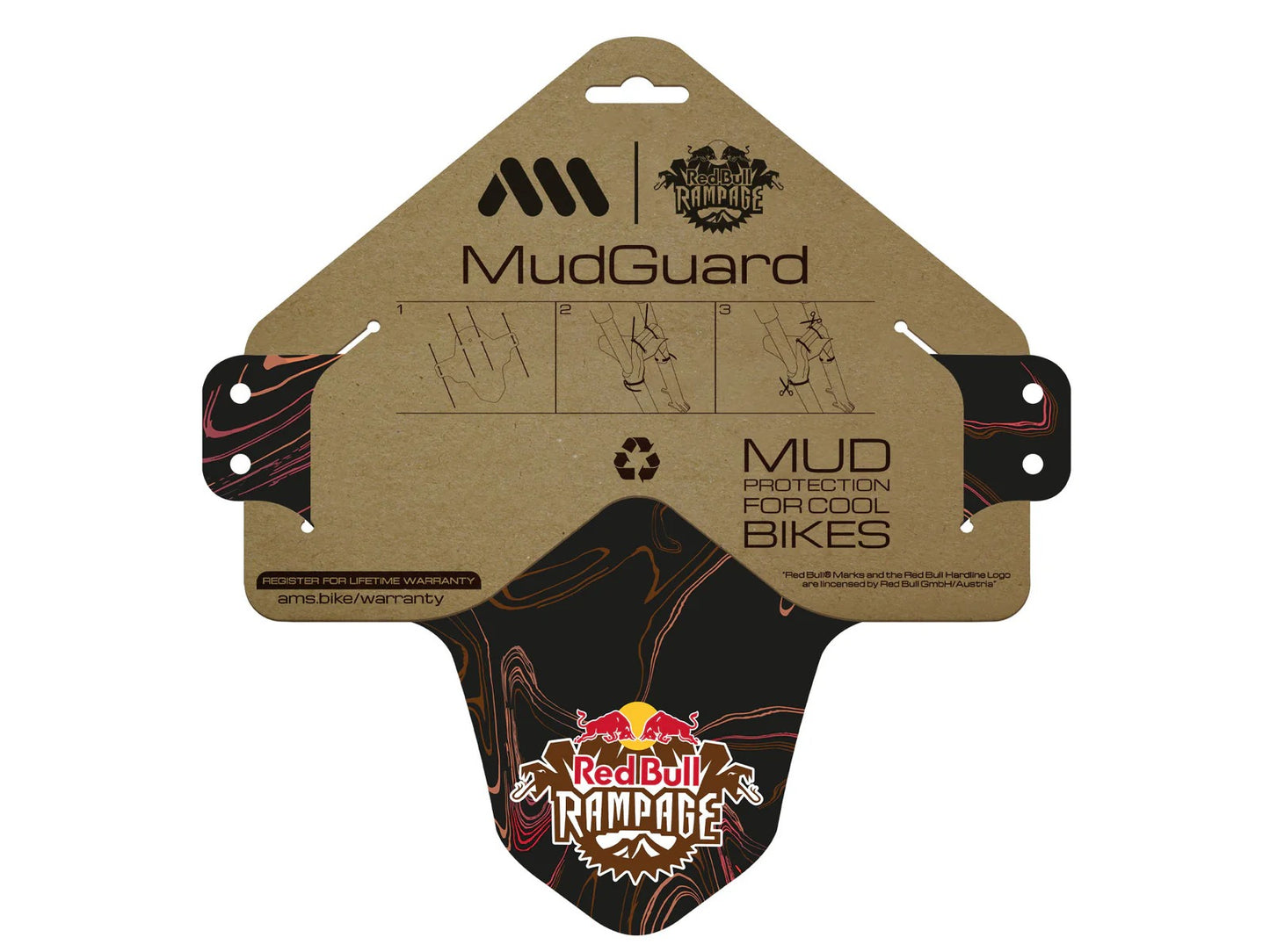 Guarda-lamas ALL MOUNTAIN STYLE Red Bull Rampage Ridgeline Castanho