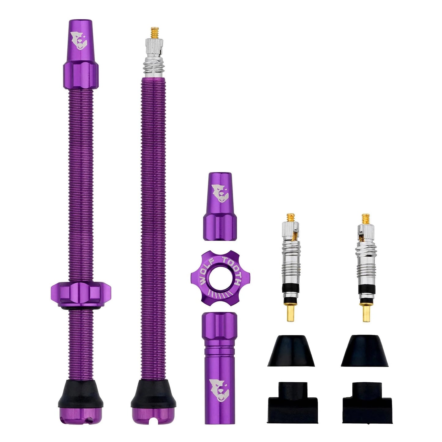 Conjunto de 2 válvulas sem câmara de ar WOLF TOOTH Violeta