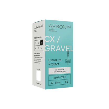 Câmara de Ar AERON ExtraLite Protect Válvula Alumínio CX-Gravel 650b/700x32-52mm