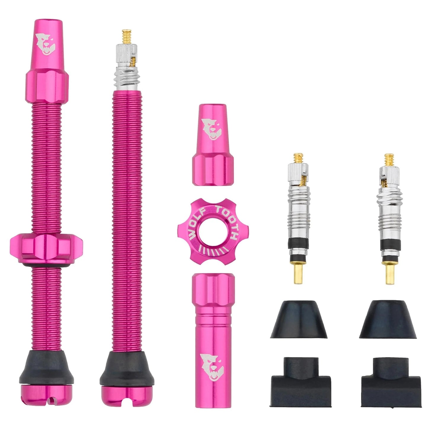 Conjunto de 2 válvulas tubeless WOLF TOOTH cor-de-rosa
