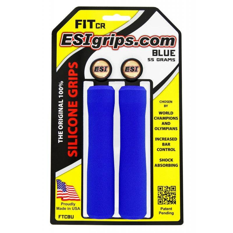 Punhos ESI FIT CR (CHUNKY/RACER'S EDGE COMBO) 130 mm Azul
