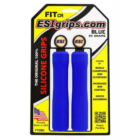 Punhos ESI FIT CR (CHUNKY/RACER'S EDGE COMBO) 130 mm Azul