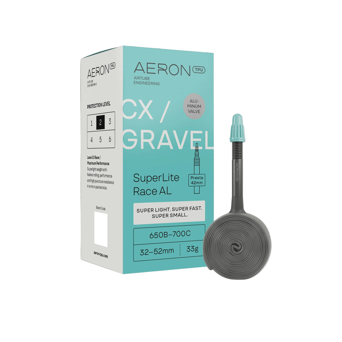 Câmara de Ar AERON SuperLite Race Válvula Alumínio CX-Gravel 650b/700x32-52mm
