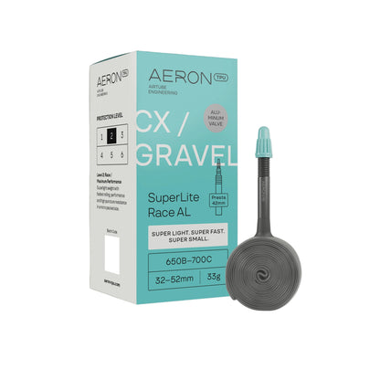 Câmara de Ar AERON SuperLite Race Válvula Alumínio CX-Gravel 650b/700x32-52mm