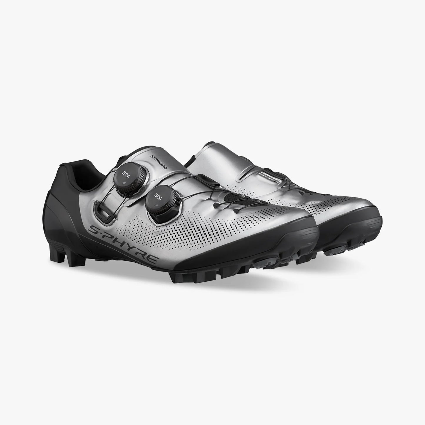 SHIMANO XTR XC903S S-PHYRE Prata Sapatos MTB - Edição Limitada
