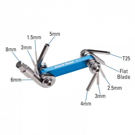 Multi-ferramenta PARK TOOL IB-2 (8 ferramentas)