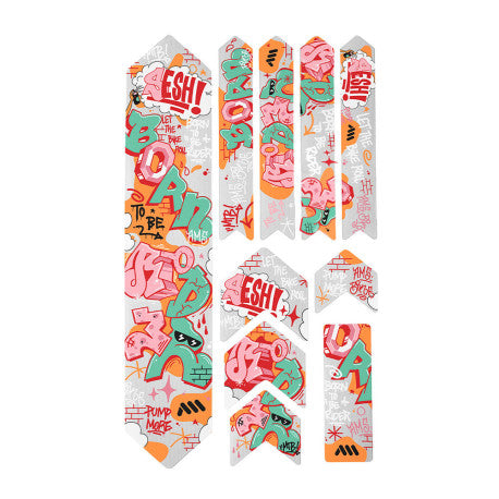 ALL MOUNTAIN STYLE EXTRA Protetor de quadro Born to Be Rider Vermelho