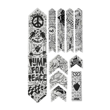 Bomba EXTRA ALL MOUNTAIN STYLE para o protetor de quadro Peace Preto