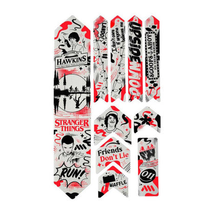 Proteção Adesiva para Quadro ALL MOUNTAIN STYLE EXTRA Stranger Things UpsideDown Preto