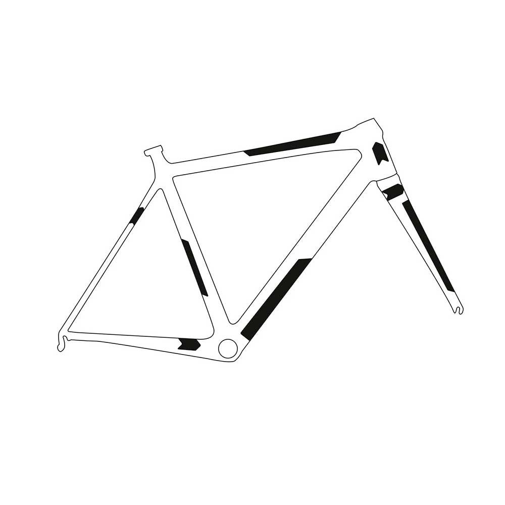 Protetor de quadro adesivo ALL MOUNTAIN STYLE EXTRA Gravel/ Road Silver/Transparent