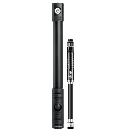 Bomba de mão CRANKBROTHERS KLIC HP com manómetro Midnight Edition