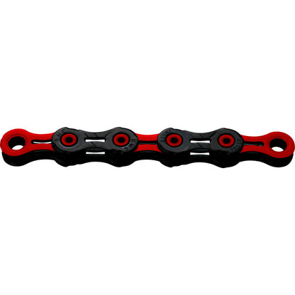 Corrente 11V KMC DLC11 Waxed Preto/Vermelho Encerada