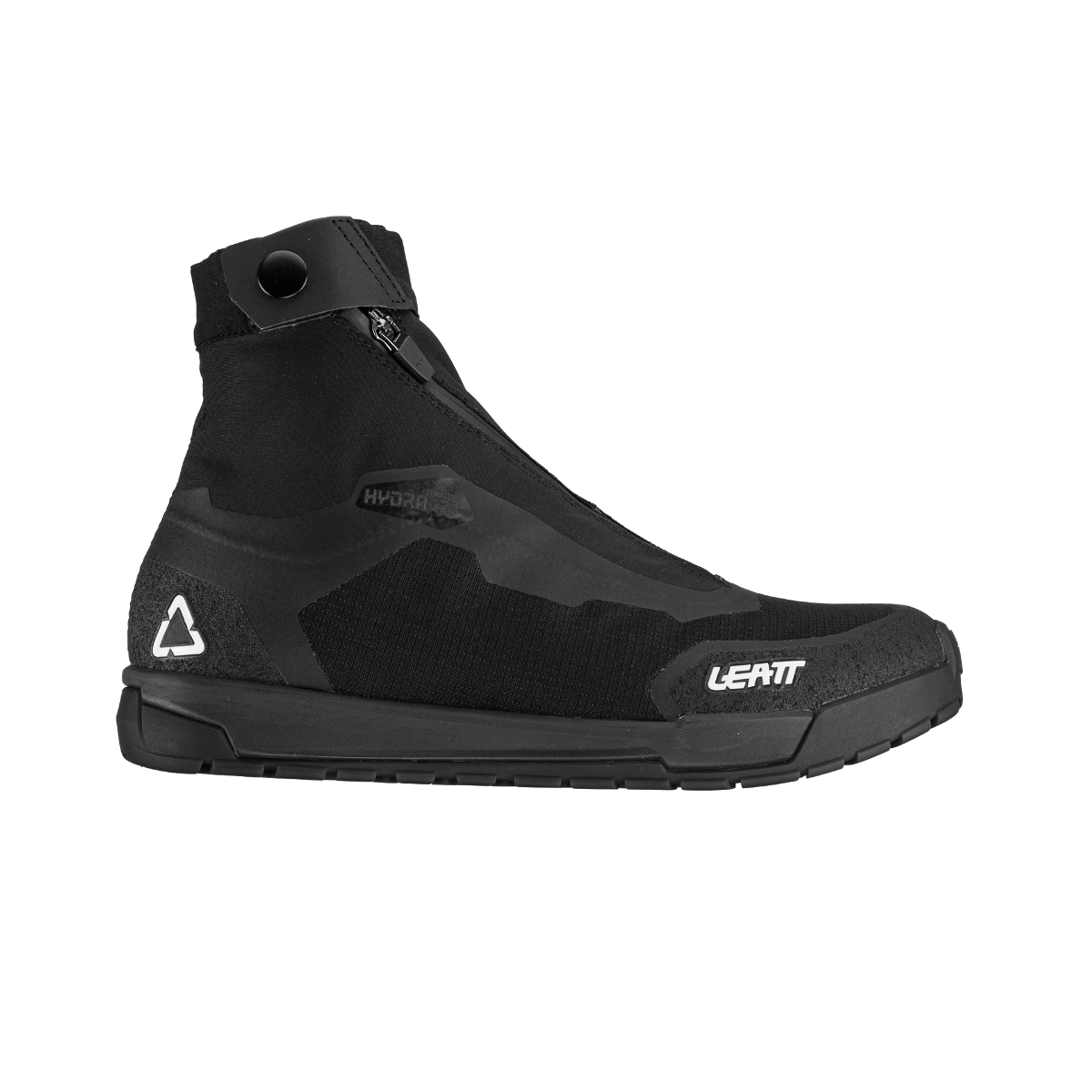 Sapatos de BTT de inverno LEATT HYDRADRI 7.0 para pedais de plataforma pretos — vista lateral exterior