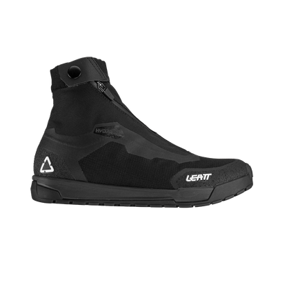 Sapatos de BTT de inverno LEATT HYDRADRI 7.0 para pedais de plataforma pretos — vista lateral exterior