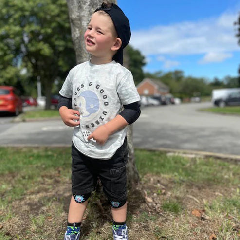 Cotoveleiras e joelheiras G-FORM LIL'G TODDLER para crianças Preto