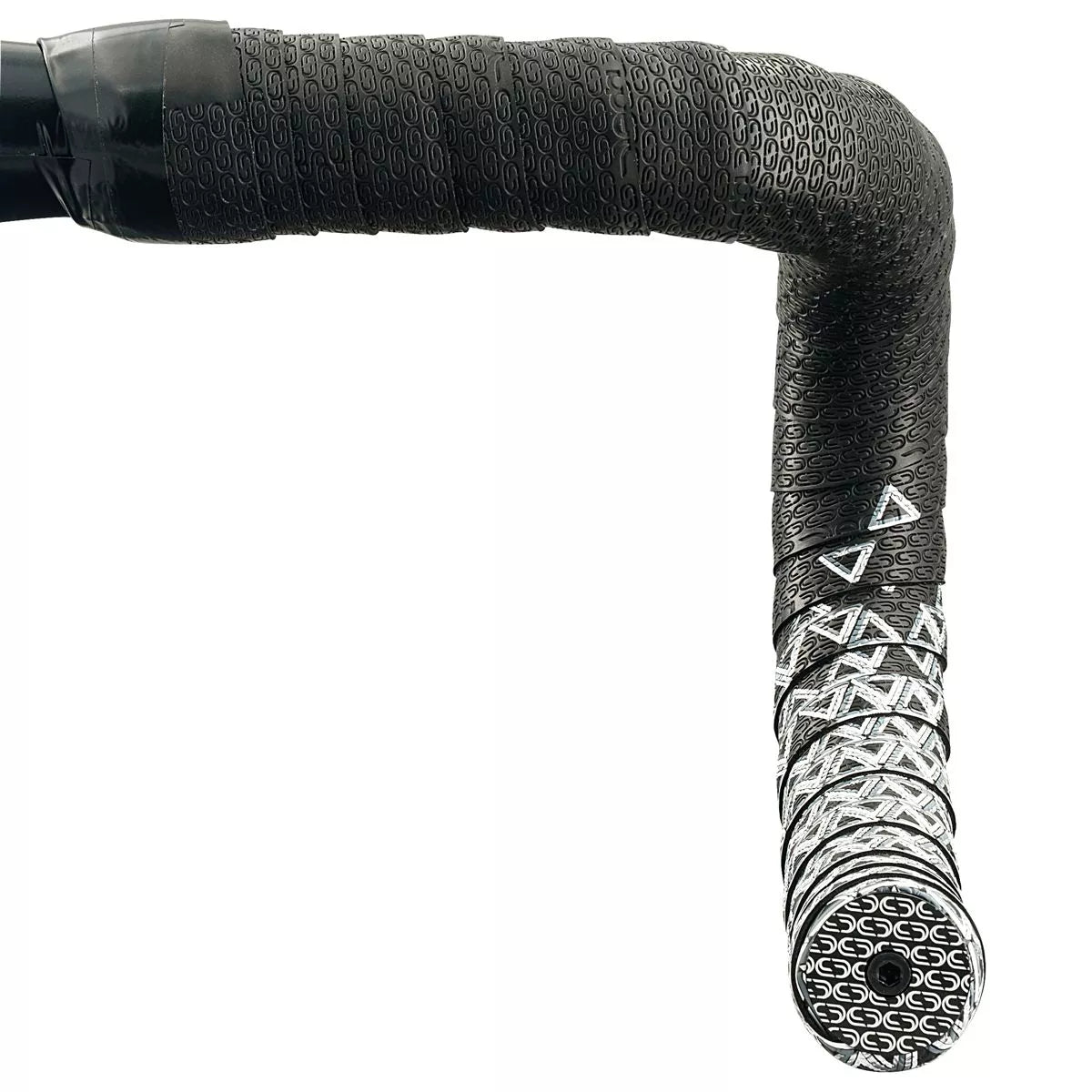 Fita para guiador DEDA LOOP + END-PLUG Preto/Prateado