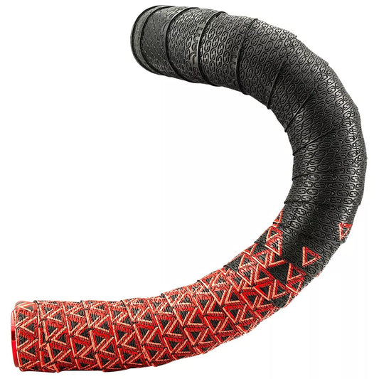 Fita para guiador DEDA LOOP + END-PLUG Preto/Vermelho
