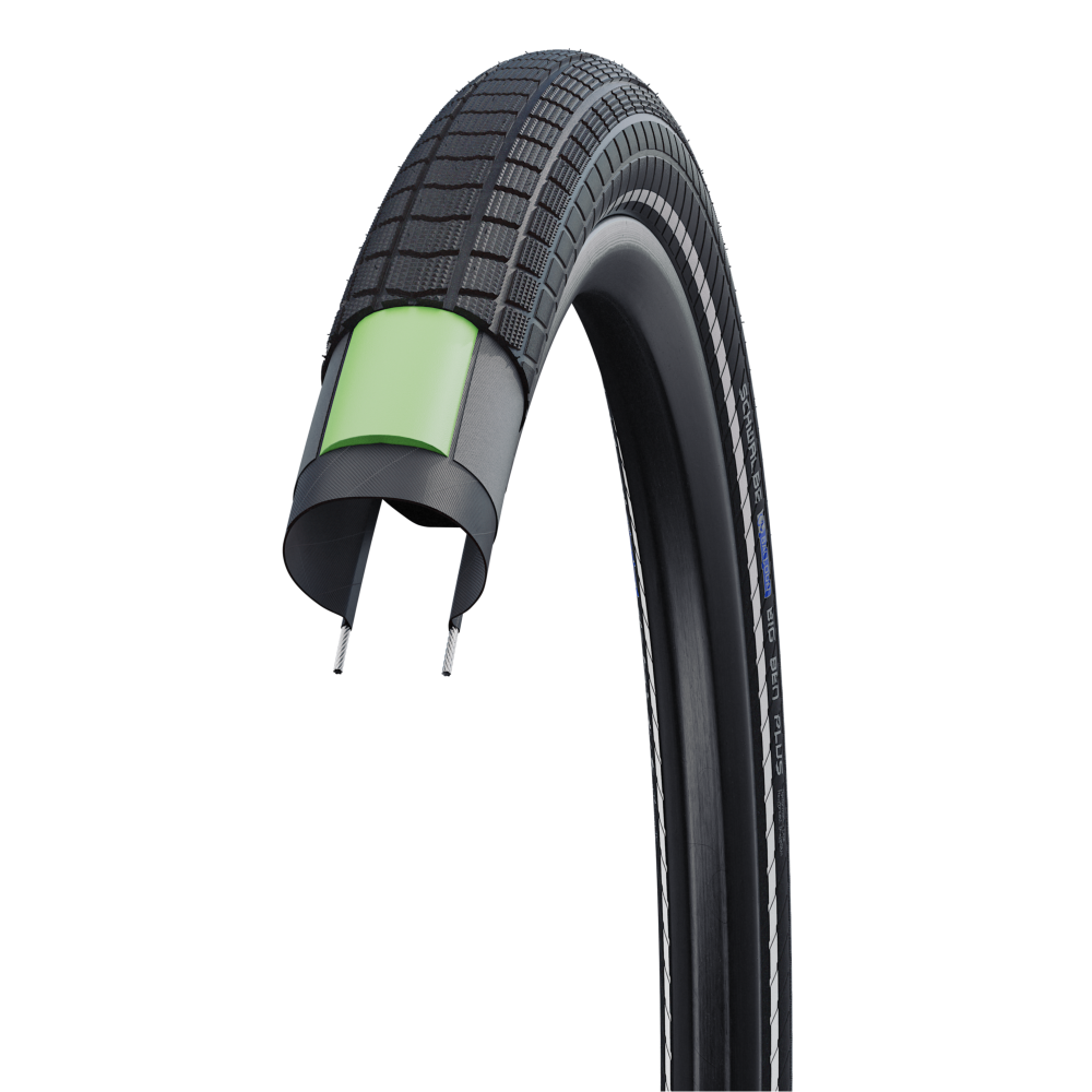Pneu rígido SCHWALBE BIG BEN PLUS 27.5x2.15 ADDIX DD GreenGuard Tubeless Ready