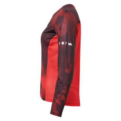 Jersey USWE LUFTIG MTB Mangas Compridas Mulher Vermelho