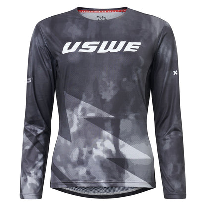 Maillot USWE LUFTIG MTB Mangas Compridas Mulher Preto