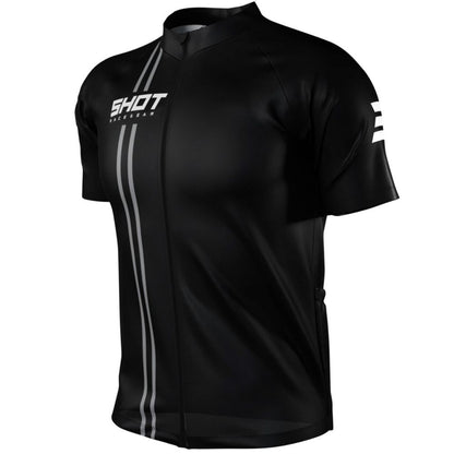 Camisola de Manga Curta SHOT Unlimited Zip Preto