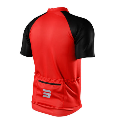 Camisola de Manga Curta SHOT Unlimited Zip Vermelho