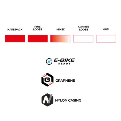 Pneu VITTORIA Martello 29x2.4 Trail Graphene 2.0 Tubeless Ready Soft Preto/Bege