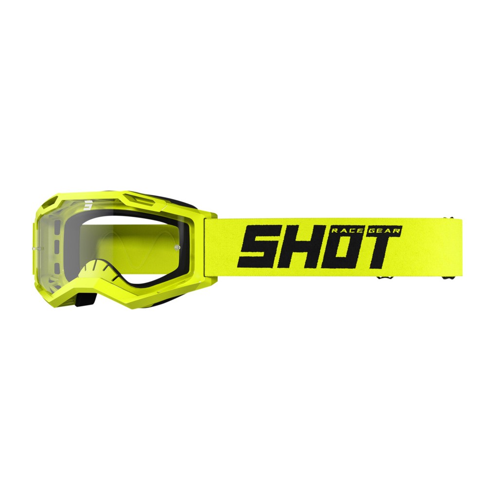 Masque Shot Assault 2.0 Solid Jaune Fluo Brillant