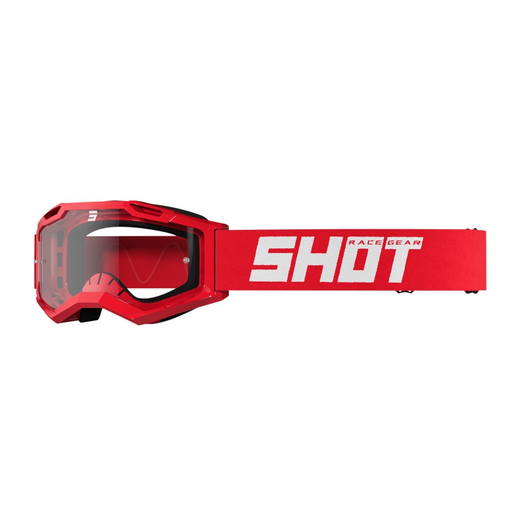 Masque Shot Assault 2.0 Solid Rouge Brillant
