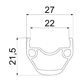 Roda Traseira MAVIC ACCESS RG22 DISC (Center Lock) QR