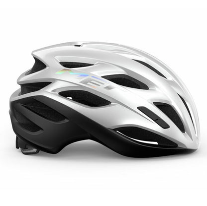 Capacete de estrada MET ESTRO MIPS branco holográfico mate/brilhante
