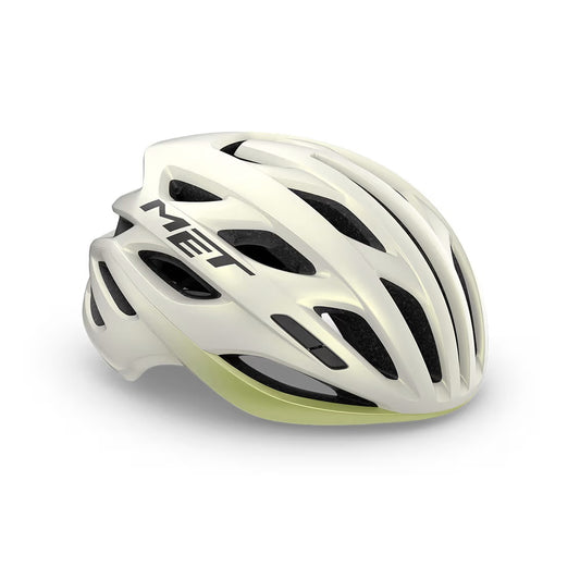 Capacete de estrada MET ESTRO MIPS Branco/Amarelo 2025