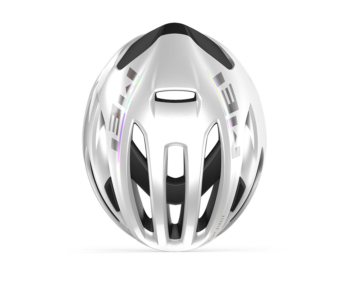 Capacete de estrada MET RIVALE MIPS Branco brilhante