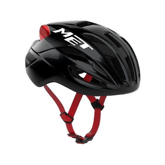 Capacete de estrada MET RIVALE MIPS Preto/Vermelho