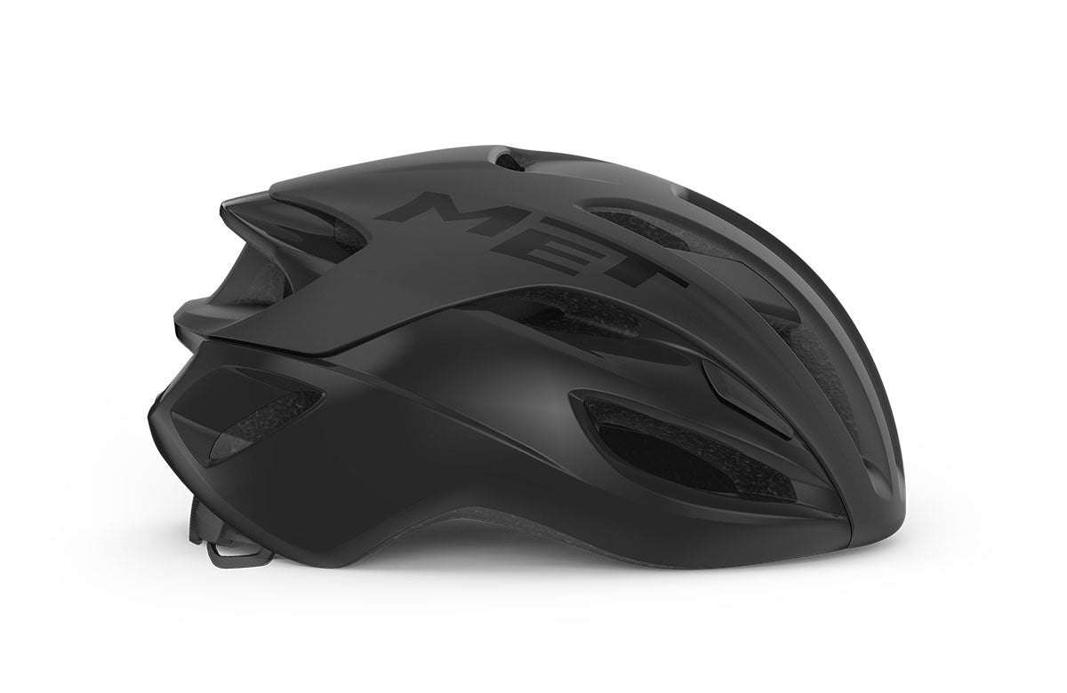 Capacete de estrada MET RIVALE MIPS Preto Mate Brilhante