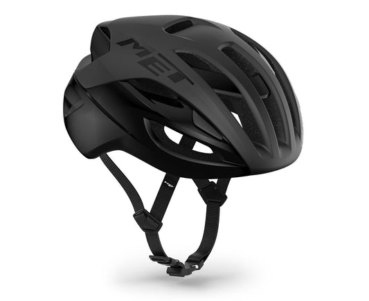 Capacete de estrada MET RIVALE MIPS Preto Mate Brilhante
