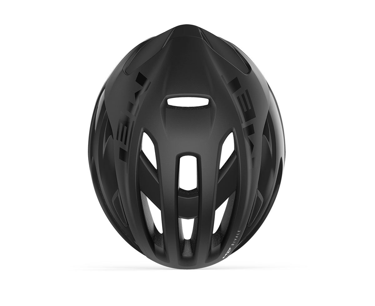 Capacete de estrada MET RIVALE MIPS Preto Mate Brilhante