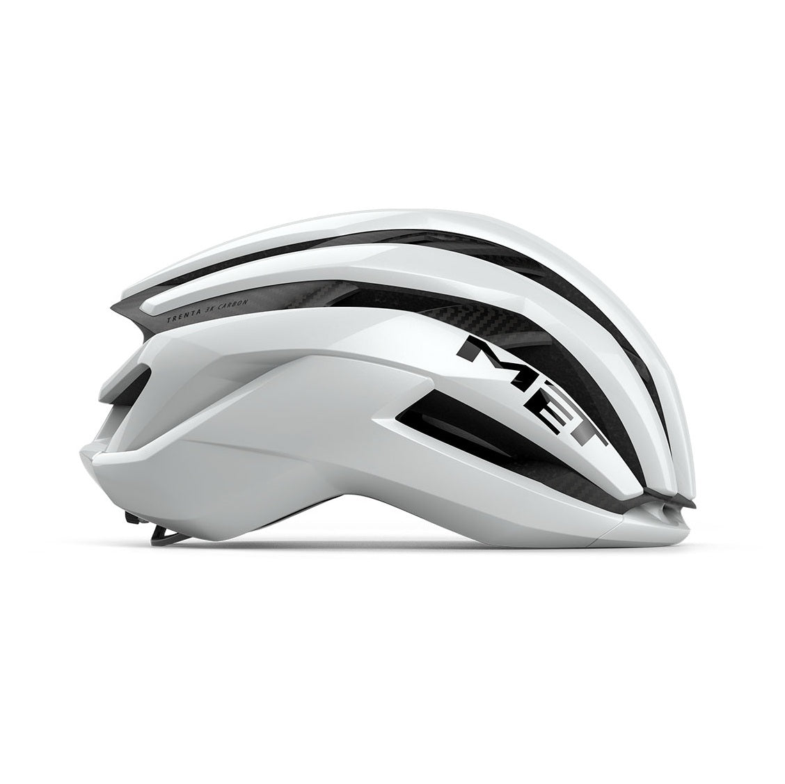 Capacete de estrada MET TRENTA 3K CARBON Branco