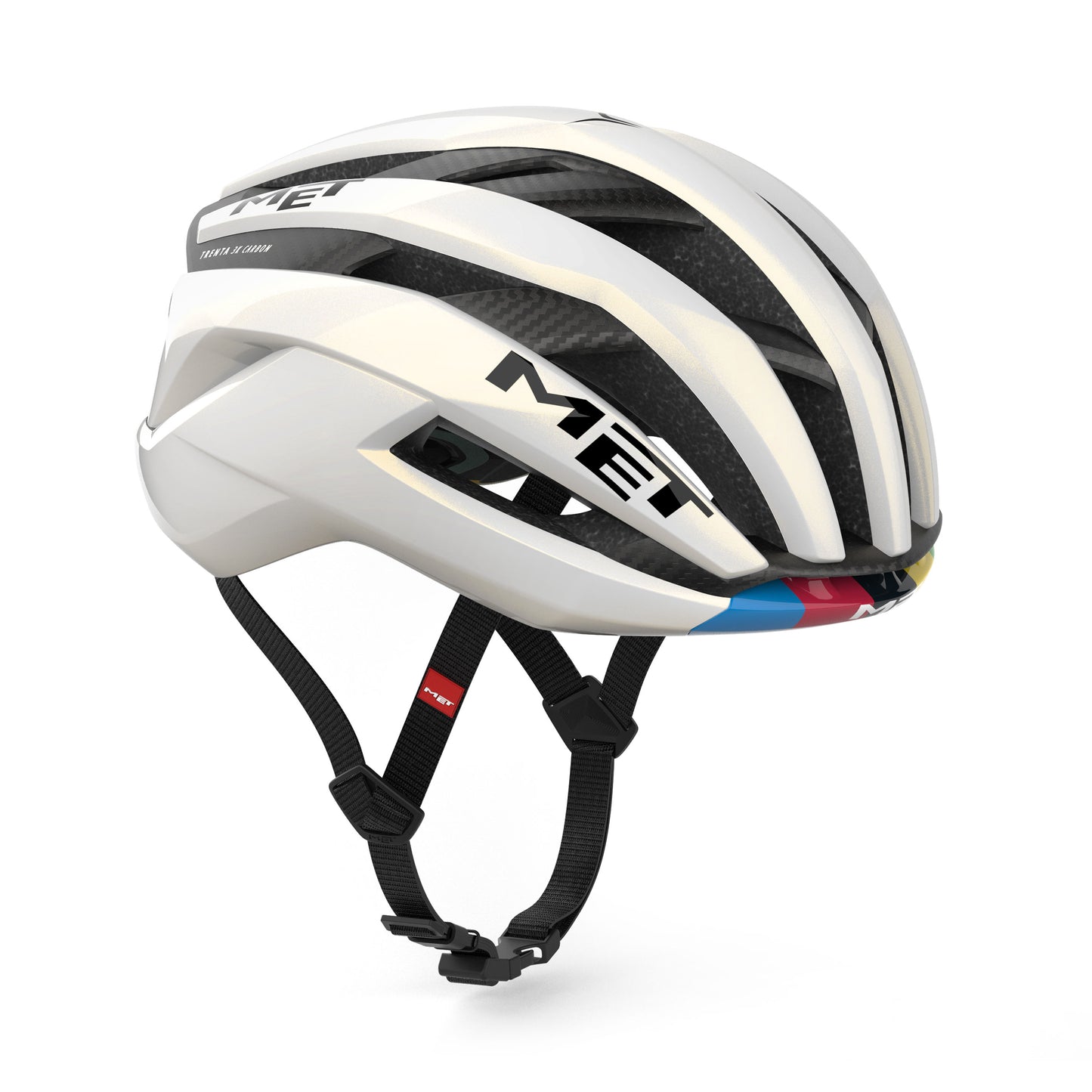 Capacete MET TRENTA 3K CARBON LIMITED WORD CHAMPION 2026 Branco