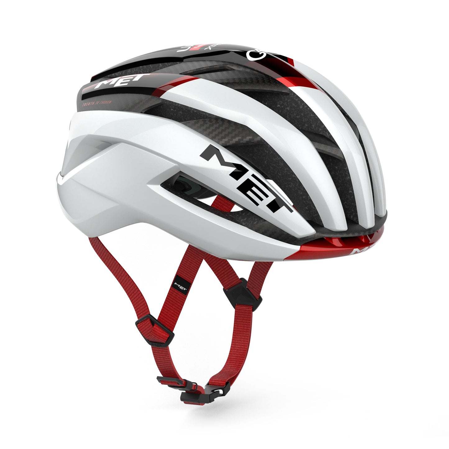 Capacete MET TRENTA 3K CARBON UAE TEAM EMIRATES -XRG 2026 Branco