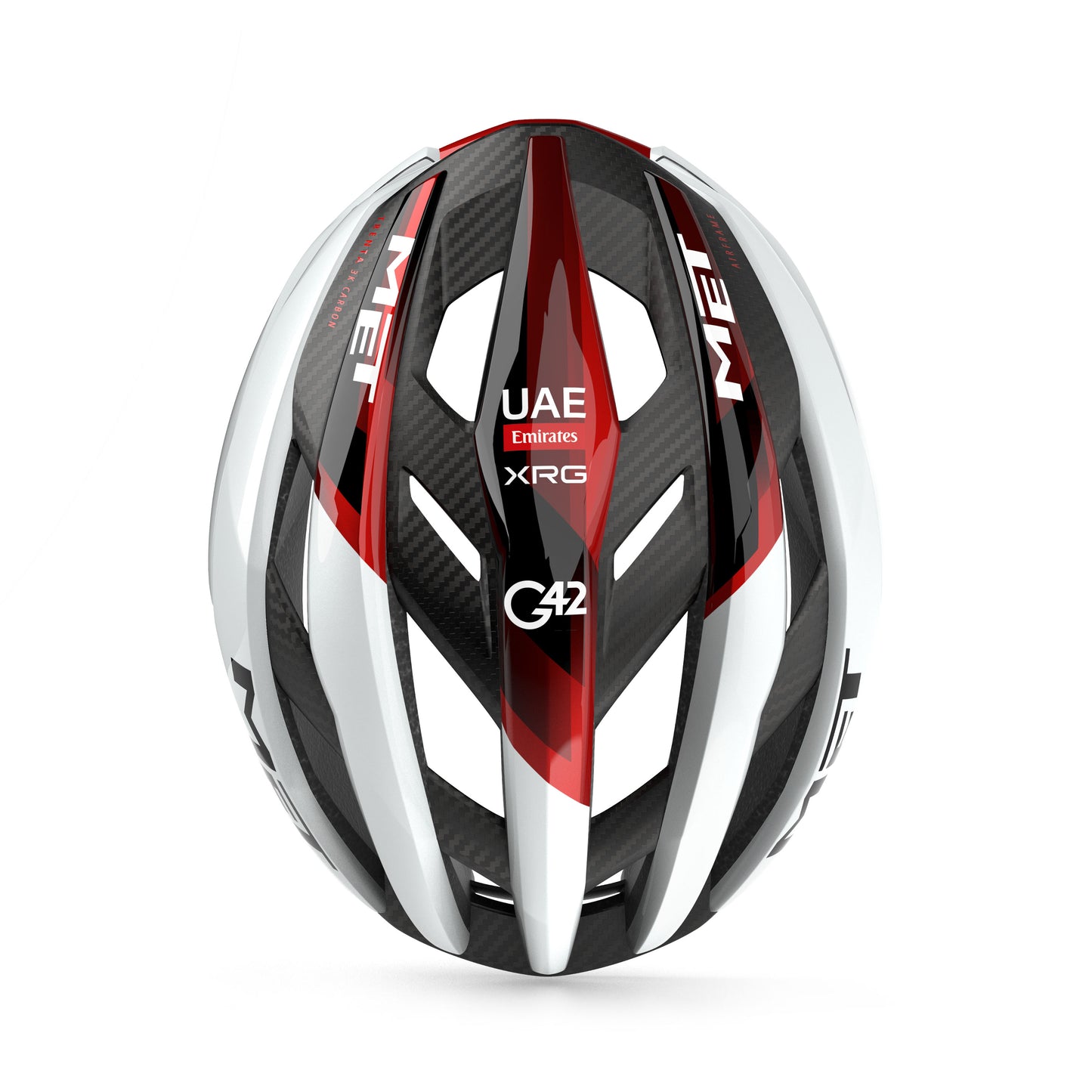 Capacete MET TRENTA 3K CARBON UAE TEAM EMIRATES -XRG 2026 Branco