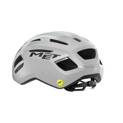 Capacete de Estrada MET VINCI MIPS Branco Prata Glossy
