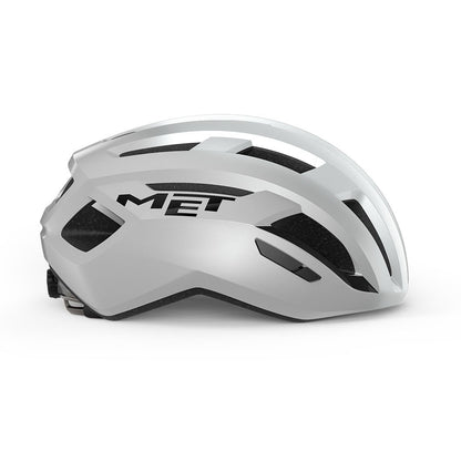 Capacete de Estrada MET VINCI MIPS Branco Prata Glossy